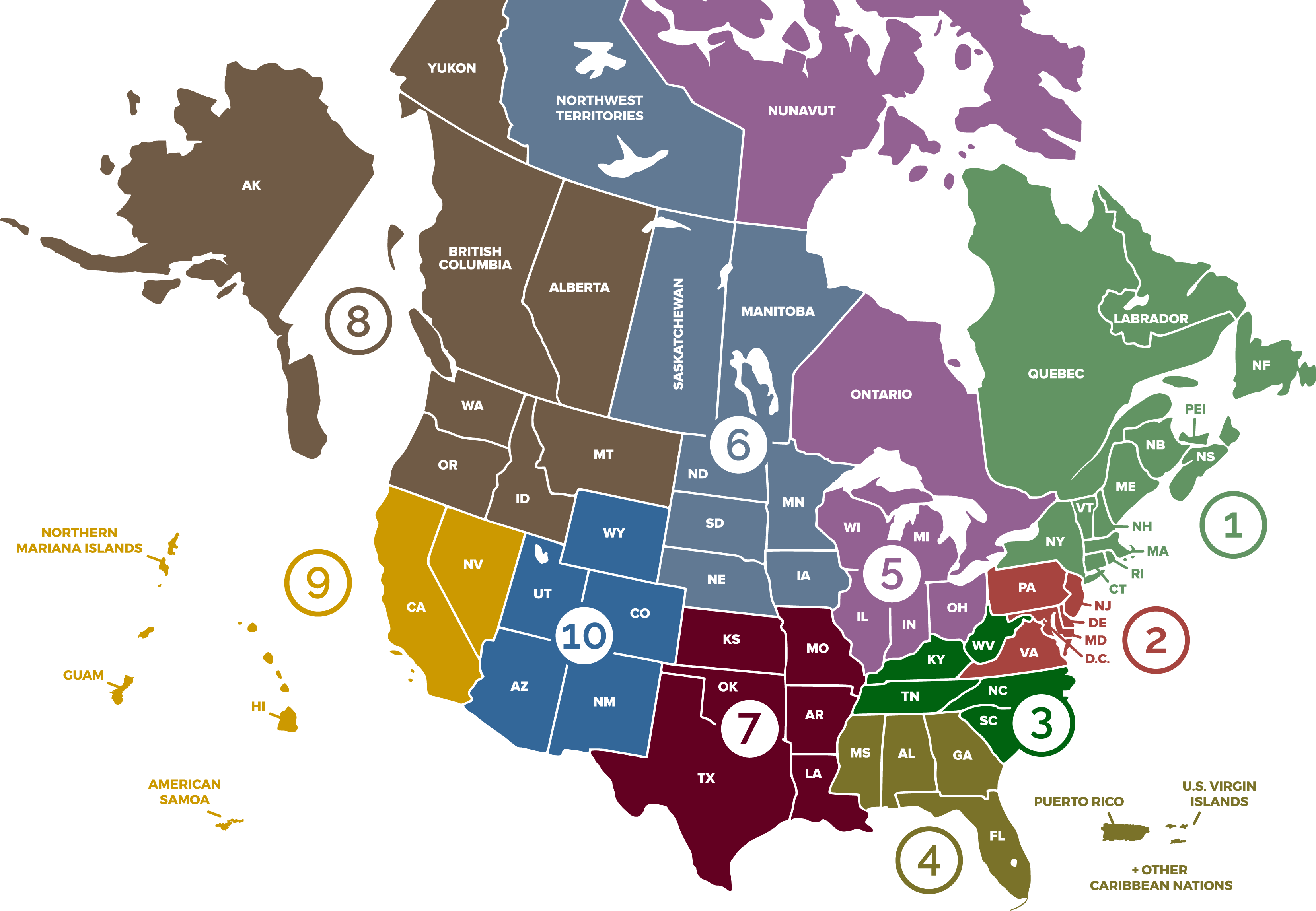 Regions - Regional Division